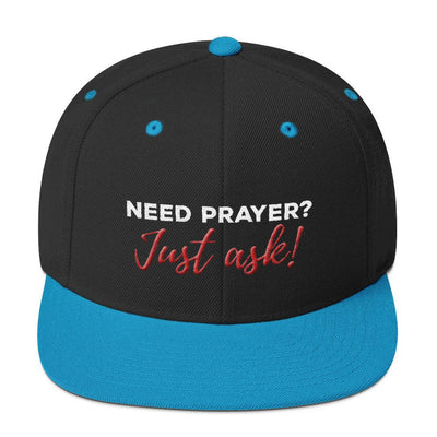 "Just Ask"  Snapback Cap with logo (back) - Christians On Duty