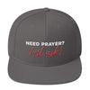 "Just Ask"  Snapback Cap with logo (back) - Christians On Duty