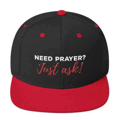 "Just Ask"  Snapback Cap with logo (back) - Christians On Duty