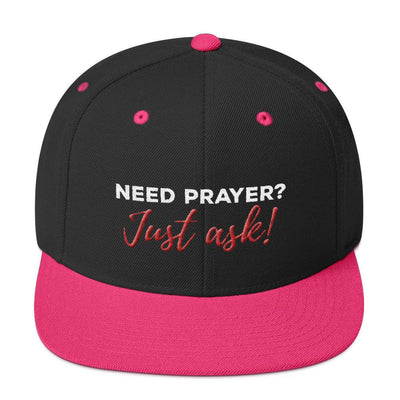 "Just Ask"  Snapback Cap with logo (back) - Christians On Duty